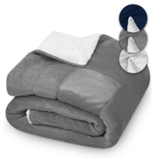 Sherpa Decke KAMI - 230 x 270 Dunkelgrau