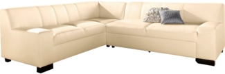 DOMO collection Ecksofa Norma, moderne Armlehnen, zeitlos und elegant, Breite 247cm, L-Form, wahlweise mit Bettfunktion