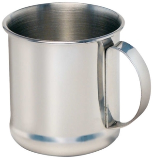 Edelstahlbecher 0,3l hochglanzpolierter Edelstahl spülmaschinen- und bruchfest