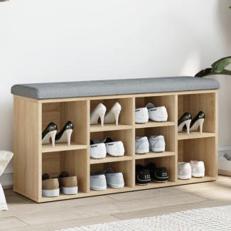 vidaXL Schuhbank Sonoma-Eiche 102x32x50 cm Holzwerkstoff 835112