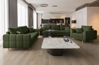 99rooms Polstergarnitur Bello, (Couchgarnitur, Set (3-tlg), bestehend aus 3-Sitzer Sofa, 2-Sitzer Sofa, Sessel, mit Rundumbezug