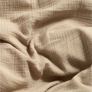 Wolkenfeld Bettwäsche Wolkenfeld Premium Musselin mit Reißverschluss, Musselin, 2 teilig, aus 100% Baumwolle – Atmungsaktiv & Weich – inkl. Kissenbezug 80x80