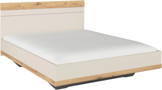 rauch Futonbett Bett Doppelbett Holzbett SAJO, mit Farb-Absetzungen in komfortabler Sitzhöhe MADE IN GERMANY