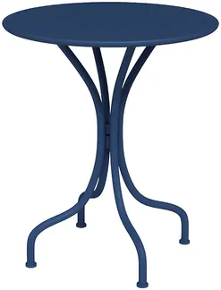 Vente-unique - MIRMANDE Gartenessgruppe Metall Blau - B 60 cm x H 70 cm x L 60 cm