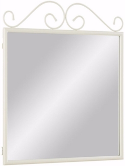 loft24 Spiegel Isabelle, Metallrahmen, schwarz, Wandspiegel, 60 x70 cm