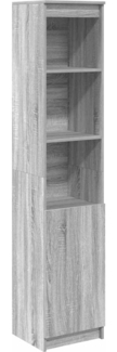 vidaXL Highboard Grau Sonoma 37,5x35x180 cm Holzwerkstoff 861675