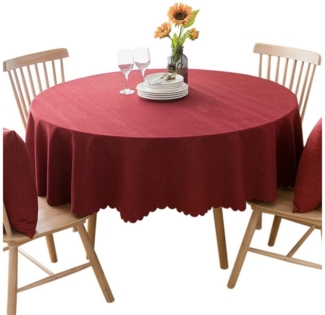 Refttenw Tischdecke Runde Tischdecke Weihnachten,indoor Tischdecken,wasser-und ölbeständig
