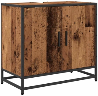 vidaXL Waschbeckenschrank Altholz 65 x 33 x 60 cm Holzwerkstoff 883614