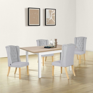 OTTO home Esstisch Ismund, aus Melamin und MDF Holz, Auszugsfunktion, Breite 120 oder 160 cm
