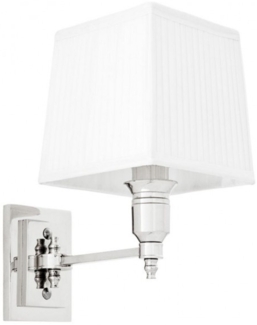 Casa Padrino Luxus 1er Wandleuchte Nickel - Luxus Qualität