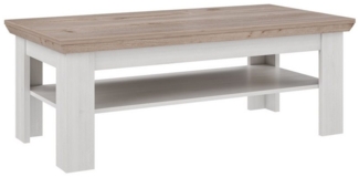 freiraum Couchtisch ILOPPA, mit Ablage, in Schnee / Nelson Eiche Dekor - 120,6 x 45,3 x 60,4 cm (BxHxT)
