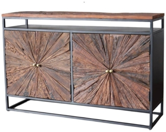 baario Sideboard Sideboard MERID Altholz, Metall recyceltes Altholz Treibholz Design Handarbeit