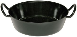 Riess Classic Schnitzelpfanne 24 Emaille schwarz für alle Herdarten