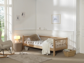 FAGUS Day-Bett mit Liegefläche 90 x 200 cm, inkl. Lattenrost, Ausf. Buche massiv natur