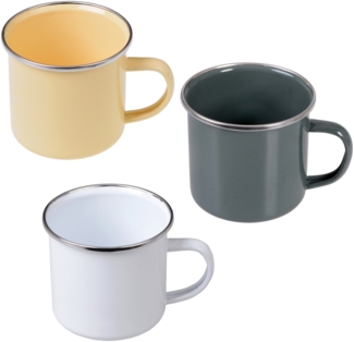 Becher emailliert weiß 8,5 cm