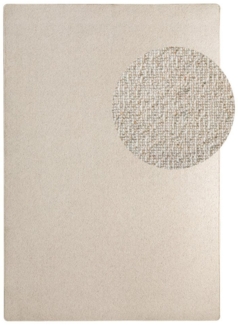 Designerteppich Modern Berber Wellington, Farbe: Beige, Größe: 100x200 cm