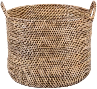 Rattan Korb Elie Braun mit Henkel M