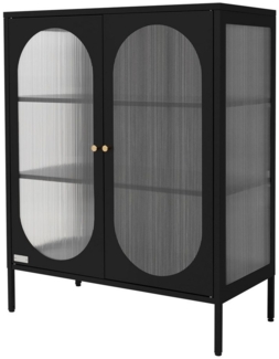 ML-DESIGN Vitrine Buffet Küchenschrank Vitrinenschrank für Geschirr Stauraumvitrine Standvitrine Wohnzimmerschrank