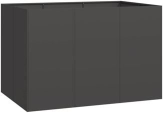 vidaXL Pflanzkübel Schwarz 120x80x80 cm Stahl 860787