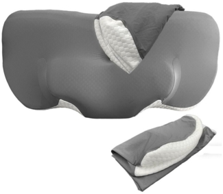 Esun Kopfkissen Nackenkissen, Kopfkissen Memory Foam, Füllung: Rückstellschaum, Seitenschlafer, Rückenschlafer, Bauchschlafer, Set, Kissen, Kopfkissen für Seiten Rücken Bauchschläfer (65.8 x 35.6 x 12.5/12.2cm)