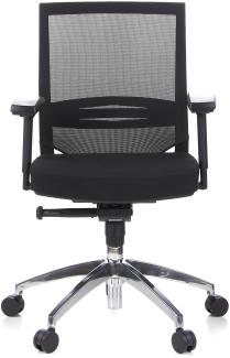 hjh OFFICE Profi Bürostuhl PORTO PRO Stoff Schwarz