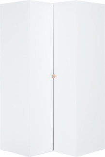 CaliCosy Eckschrank Weiß 2 Türen - Stige - Weiß