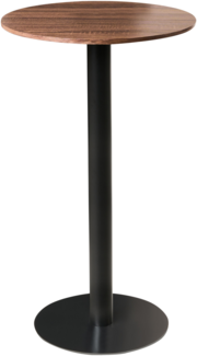 Stehtisch MORELLA Schwarz Dunkelbraun 60 cm 60 cm