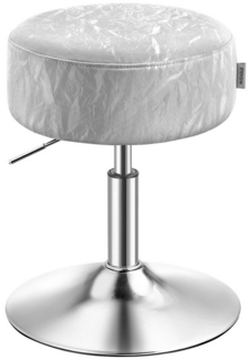 Schminkhocker, Schminkstuhl, Sitzhocker, höhenverstellbar, 360° drehbar, PU, dicke Polsterung, für Schlafzimmer, Küche, Esszimmer