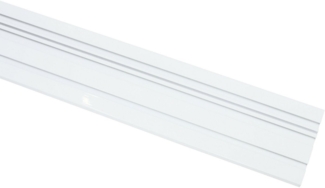 GARDINIA Vorhangschiene, 3-läufig, Fixmaß, Metall, Serie Aluminim-Vorhangschiene