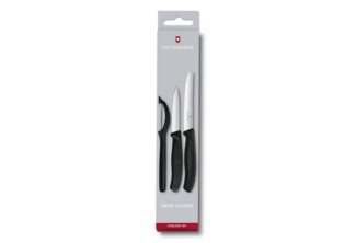 Victorinox Messer-Set Swiss Classic Gemüsemesser-Set mit Schäler, 3-teilig