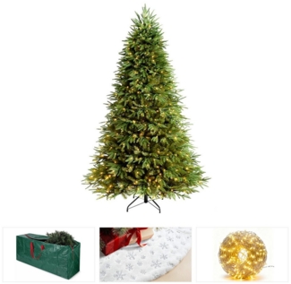 SEHAUSEU Künstlicher Weihnachtsbaum Tannenbaum, Weihnachtsdeko, Christbaum, Kunstbaum 150/180 cm