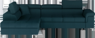 Eltap Eridano Ecksofa (Monolith 77) Seite links, Dunkelblau, 202 x 88 x 275 cm