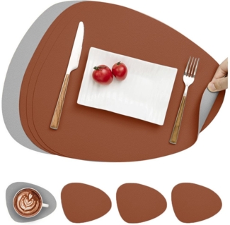 Coonoor Platzset Tischset, Kunstleder, abwischbar, (4-St)