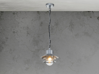 Elstead Lighting Copenhagen Pendelleuchte 1-Light Silber IP44 E27