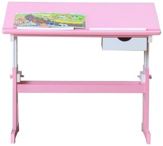 Ergonomischer Kindertisch Cecilia Pink Massivholz