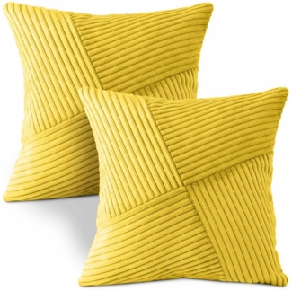 Amilian Dekokissen mit Füllung und Kissenbezug - 2er Set - Zierkissen, Sofakissen, Kissen, (2 Stück), 40x40 cm, Kuschelkissen, Kopfkissen mit Kissenfüllung