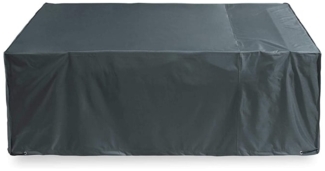 Lumaland Abdeckplane für Gartenmöbel - 240 x 140 x 90 cm - Grün/Grau