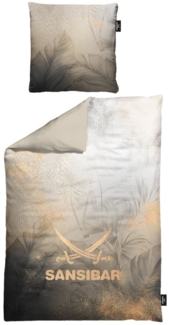 Sansibar Sylt Bettwäsche Sansibar "Jungle", 100% Baumwoll-Satin, exotisches Design Leo Print, Baumwolle, 2 teilig, hochwertig, hautfreundlich, pflegeleicht, zeitlos elegant