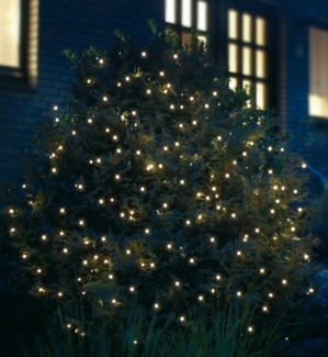 LED-Lichternetz 160er 3,2x1,5m warmweiß IP44 Adapter Lichtschläuche Licht Deko