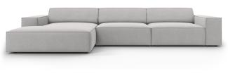 Micadoni 4-Sitzer Ecksofa Jodie Light Grey