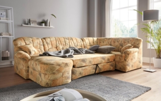 DOMO collection Wohnlandschaft Bahia mit viel Platz, zeitloses Design, U-Form, wahlweise mit Bettfunktion