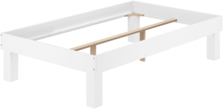 Erst-Holz Einzelbett Buche 120x220 cm