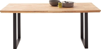 MCA living Esstisch Zeballos, TOPSELLER! (1-St, Holztisch, OTTOs Choice), U-Gestell aus pulverbeschichtetem Metall, Platte aus Zerreiche