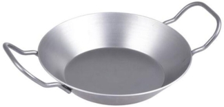 6x Eisenpfännchen mit zwei Griffen 20cm Bratpfanne Eisenpfanne Schmorpfanne Steakpfanne Paella Wok Kochpfanne Pfanne Backofengeeignet Rustikal