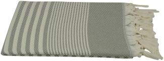 Hamamtuch Strandtuch 100x160 cm "grün beige"