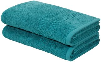 OTTO home Duschtücher Regona, Duschtücher 70x140cm, flauschig und weich, 500 gr/m², Frottier (Set, 2-St), Premium Handtücher mit Bordüre, Set, 100% Baumwolle, 5 Jahre Garantie
