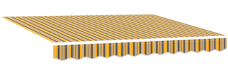 vidaXL Automatische Ausziehbare Markise – Gestreift in mehreren Farben, 300x250 cm 3330030