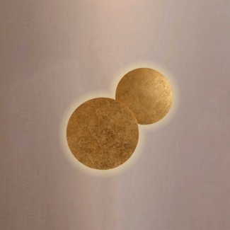 s.luce Cloud indirekte LED Wandleuchte Kombination Blattgold 30/40