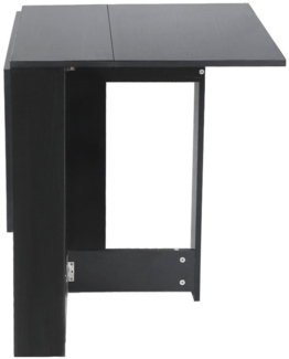 JEOBEST Esstisch Esszimmertische, Küchentisch, Arbeitstisch, Klappbar für 2-4 Personen, (1 Tisch), Schwarz 103 x 76 x 73.5 cm