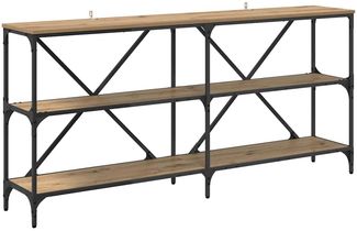 Konsolentisch, Beistelltisch, Konsole Artisan-Eiche 160 x 30 x 75 cm Holzwerkstoff